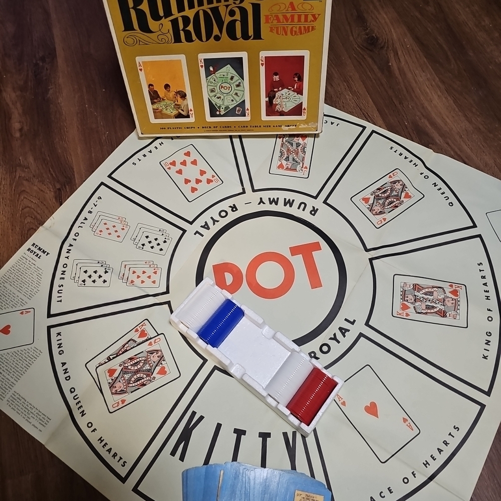 Rummy Royal Board Game Set - Red, Blue, White
